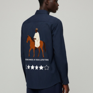 Bespoke Horseman Back Print Shirt