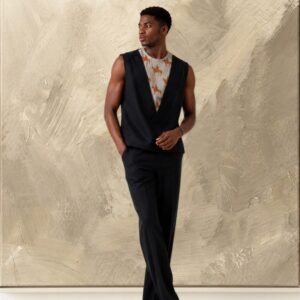 Sleeveless Panel Top & Tailored Trouser Set